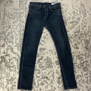 rag & bone Men's Skinny Jeans in Washed Charcoal